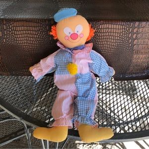 Clown House of Hatten vintage stuffed pink and blue jumpsuit sailor. Collectable